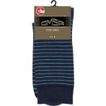 Носки мужские всесезонные OMSA For Men blue, в полоску, Арт. STYLE 501
