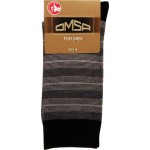 Носки мужские всесезонные OMSA For Men nero, в полоску, Арт. STYLE 504