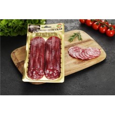 Колбаса сырокопченая КФ ЕГОРЬЕВСКАЯ Брауншвейгская высший сорт, нарезка, 100г в магазинах Лента