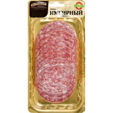 Колбаса сырокопченая КФ ЕГОРЬЕВСКАЯ Сервелат Имбирный, нарезка, 150г в магазинах Лента