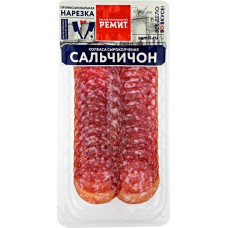 Колбаса сырокопченая РЕМИТ Сальчичон, нарезка, 70г в магазинах Лента