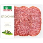 Колбаса сырокопченая ВЕЛКОМ Велкомовская, нарезка, 150г Колбаса сырокопченая ВЕЛКОМ Велкомовская, нарезка, 150г