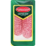 Колбаса копчено-вареная МК ВЕЛИКОЛУКСКИЙ Сервелат Зернистый, нарезка, 150г Колбаса копчено-вареная МК ВЕЛИКОЛУКСКИЙ Сервелат Зернистый, нарезка, 150г