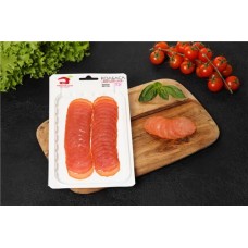 Колбаса сырокопченая МД БОРОДИНА Янтарная, нарезка, 70г в магазинах Лента