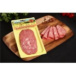 Колбаса полукопченая МЯСНАЯ ИСТОРИЯ Домашняя натуральная, нарезка, 130г Колбаса полукопченая МЯСНАЯ ИСТОРИЯ Домашняя натуральная, нарезка, 130г