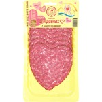 Колбаса копчено-вареная ИНЕЙ Сервелат, нарезка форма сердце, 120г