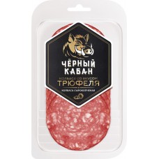 Колбаса сырокопченая ЧЕРНЫЙ КАБАН со вкусом трюфеля, нарезка, 85г в магазинах Лента
