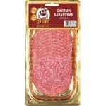 Колбаса копчено-вареная ДРУЖЕ Салями Баварская, нарезка, 100г