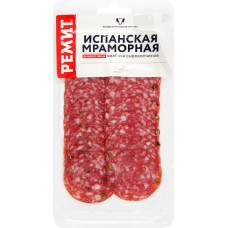 Колбаса сырокопченая РЕМИТ Испанская Мраморная, нарезка, 70г в магазинах Лента