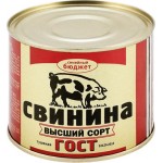 Свинина тушеная ГЛАВПРОДУКТ Семейный бюджет высший сорт ГОСТ, 500г