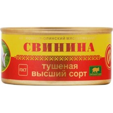 Свинина тушеная ЙОШКАР-ОЛИНСКИЙ МК высший сорт ГОСТ, 325г в магазинах Лента