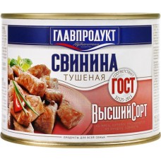 Свинина тушеная ГЛАВПРОДУКТ ГОСТ, 525г в магазинах Лента