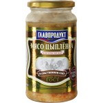 Мясо цыпленка ГЛАВПРОДУКТ в собственном соку ГОСТ, 425г Мясо цыпленка ГЛАВПРОДУКТ в собственном соку ГОСТ, 425г