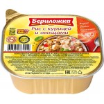 Консервы мясо-растительные БЕРИЛОЖКА Рис с курицей и овощами, 250г Консервы мясо-растительные БЕРИЛОЖКА Рис с курицей и овощами, 250г
