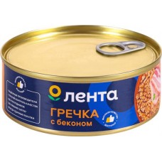 Каша гречневая ЛЕНТА с беконом, 250г в магазинах Лента
