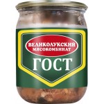 Свинина тушеная МК ВЕЛИКОЛУКСКИЙ высший сорт, 500г