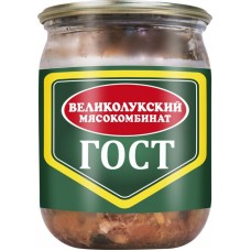 Свинина тушеная МК ВЕЛИКОЛУКСКИЙ высший сорт, 500г в магазинах Лента