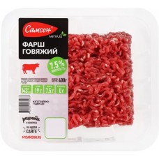 Фарш из говядины САМСОН категория А, 400г в магазинах Лента