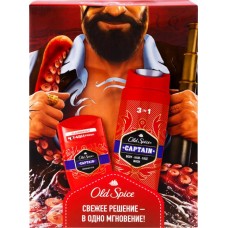 Набор подарочный мужской OLD SPICE Дезодорант-стик Captain, 50мл+Гель для душа+шампунь 2в1 Captain, 250мл в магазинах Лента