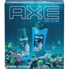 Набор подарочный мужской AXE Cool Ocean Гель для душа-шампунь 2в1, 150мл+Дезодорант-спрей, 250мл в магазинах Лента