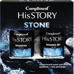 Набор подарочный мужской COMPLIMENT His Story Stone Шампунь для волос, 320мл+Гель для душа, 320мл Набор подарочный мужской COMPLIMENT His Story Stone Шампунь для волос, 320мл+Гель для душа, 320мл
