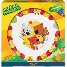 Набор детской посуды МИ-МИ-МИШКИ 3 предмета, стекло, Арт. КРС-2361 в магазинах Лента