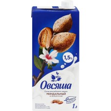 Напиток миндальный ОВСЯША на овсяной основе обогащенный кальцием 1,5%, 1000мл в магазинах Лента