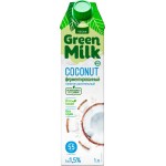 Напиток на рисовой основе GREEN MILK Кокос, 1000мл Напиток на рисовой основе GREEN MILK Кокос, 1000мл