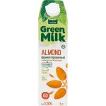 Напиток на рисовой основе GREEN MILK Миндаль, 1000мл Напиток на рисовой основе GREEN MILK Миндаль, 1000мл