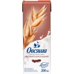 Напиток овсяный ОВСЯША Шоколадный обогащенный витаминами и минеральными веществами 3,2%, 200мл