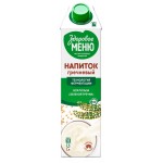 Напиток растительный ЗДОРОВОЕ МЕНЮ Гречневый 1%, без змж, 1000мл
