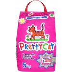 Наполнитель бентонитовый для туалета домашних животных PRETTYCAT комкующийся, 5кг