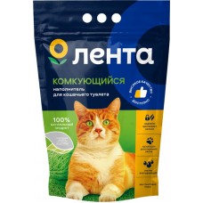 Наполнитель для кошачьего туалета ЛЕНТА комкующийся, 5кг в магазинах Лента