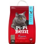 Наполнитель бентонитовый для кошачьего туалета PI-PI-BENT Классик комкующийся, 10кг