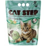 Наполнитель растительный для кошачьего туалета CAT STEP Tofu Green Tea комкующийся, 6л