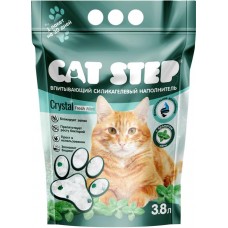 Наполнитель силикагелевый для кошачьего туалета CAT STEP Мята, 3,8кг в магазинах Лента