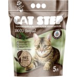 Наполнитель растительный для кошачьего туалета CAT STEP Wood Original комкующийся, 5л