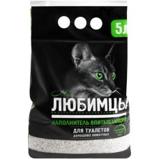 Наполнитель для кошачьего туалета МОИ ЛЮБИМЦЫ впитывающий, 5л в магазинах Лента
