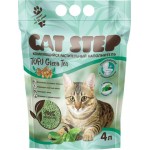 Наполнитель растительный CAT STEP Tofu Green Tea комкующийся, 4л