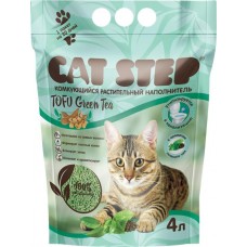 Наполнитель растительный CAT STEP Tofu Green Tea комкующийся, 4л в магазинах Лента