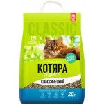 Наполнитель для кошачьего туалета КOТЯРА комкующийся классический, 20л