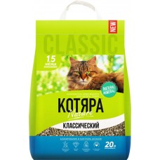 Наполнитель для кошачьего туалета КOТЯРА комкующийся классический, 20л в магазинах Лента