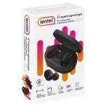 Наушники беспроводные LENTEL TWSL-02 с зарядным кейсом, черные Арт. 126835