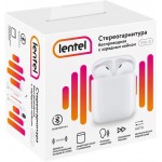 Наушники беспроводные LENTEL TWSL-01 с зарядным кейсом, белые Арт. 126834