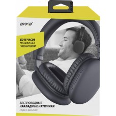 Наушники беспроводные AXXA накладные AH-01, BT 5.3, 400 мАч, черный, Арт. 4056 в магазинах Лента