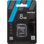Карта памяти SMARTBUY micro SDHC 8GB Сlass 4, с адаптером SD Карта памяти SMARTBUY micro SDHC 8GB Сlass 4, с адаптером SD