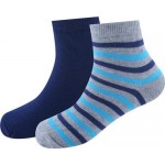 Носки детские INWIN р. 21 в полоску, синие, Арт. мод.008, 2пары