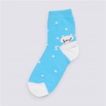 Носки детские НОСИК Roly-poly р. 16–18 кот, бирюзовые, Арт. 8С988