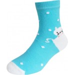 Носки детские НОСИК Roly-poly р. 14–16 кот, бирюзовые, Арт. 8С988