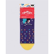 Носки детские OMSA Kids Calzino, с дизайном монстрики, viola в магазинах Лента